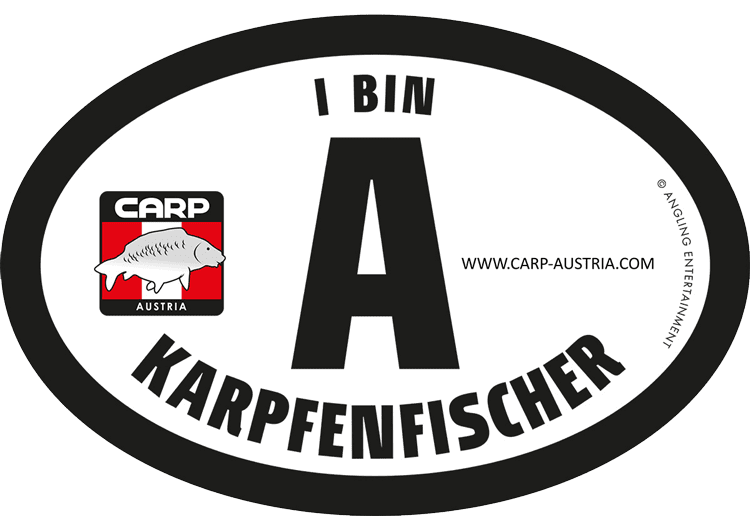 i bin a karpfenfischer pickerl carp austria