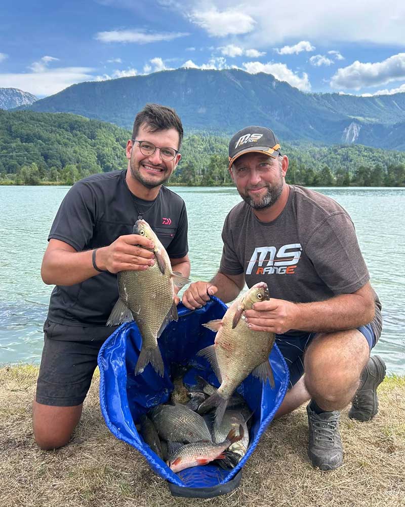 Feeder fishing in Austria with feeder rod, feeder basket and coarse fishing setup for beginners