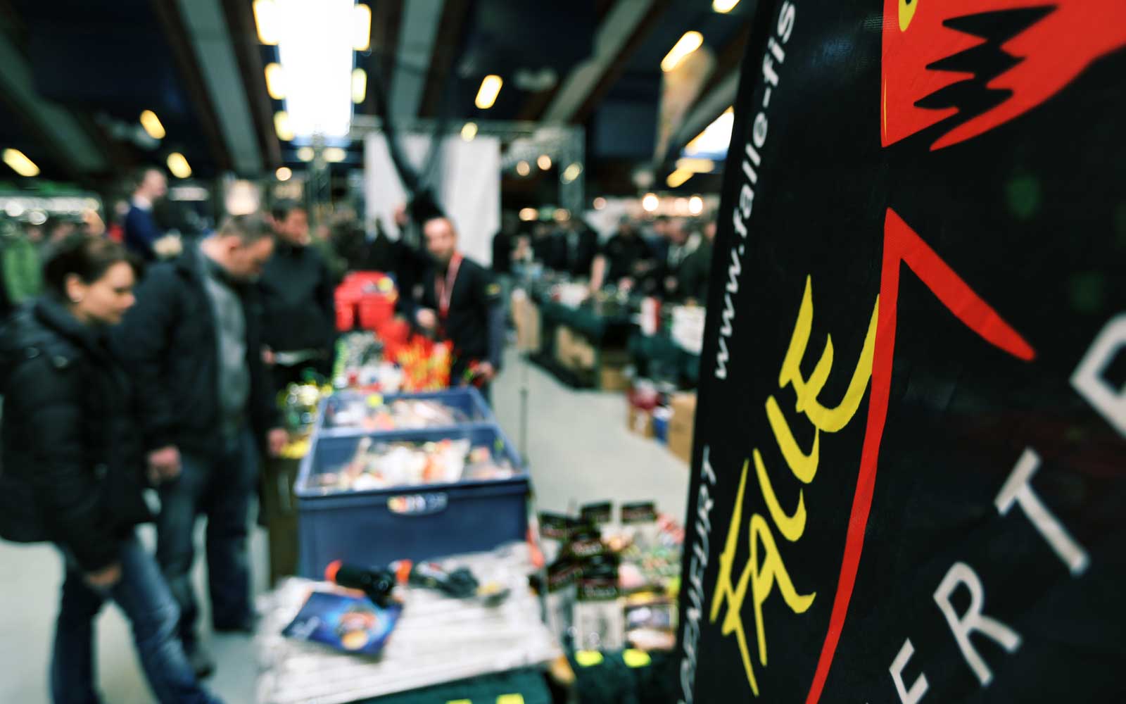 Falle Fischertreff Klagenfurt und Villach mit Karpfen Tackle, Raubfisch Tackle und Angelzubehör auf der Carp Austria Fischerei Messe