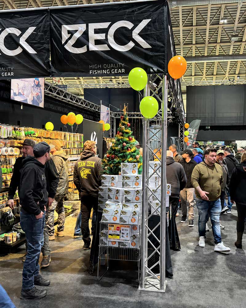 Zeck Fishing Raubfisch Tackle, Spinnruten und Kunstköder auf der Carp Austria Angelmesse