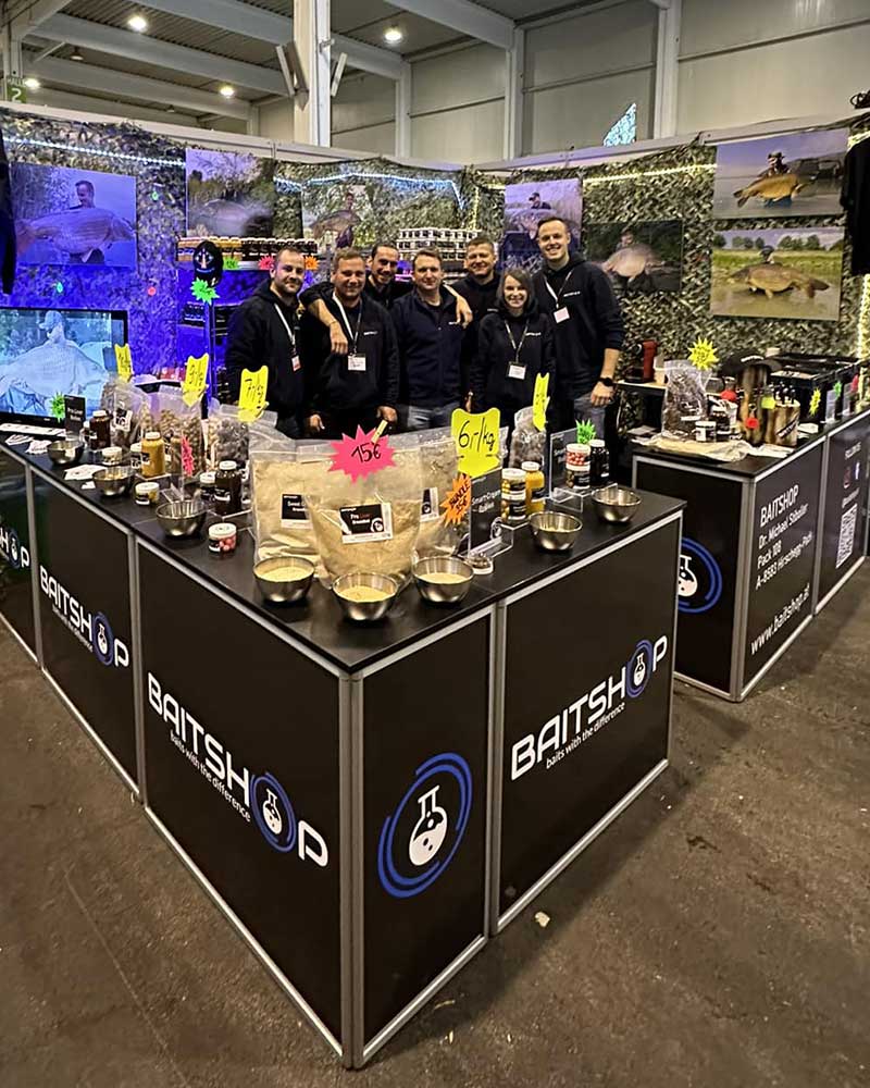Baitshop Boilies, Karpfenköder und natürliche Rezepturen auf der Carp Austria Angelmesse