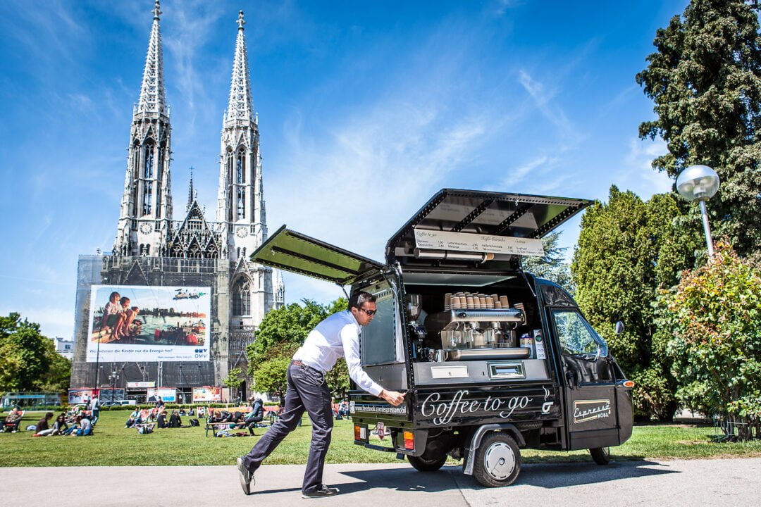 Espressomobil Caffee to go auf der Carp Austria
