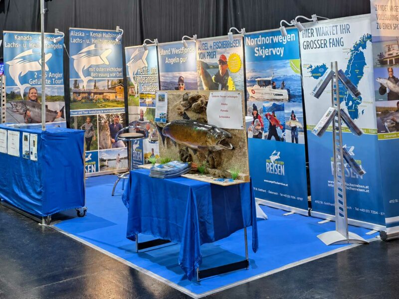 Angel und Fischerreisen mit Angelurlaub in Norwegen, Kanada, Alaska und Island auf der Carp Austria Fischerei Messe