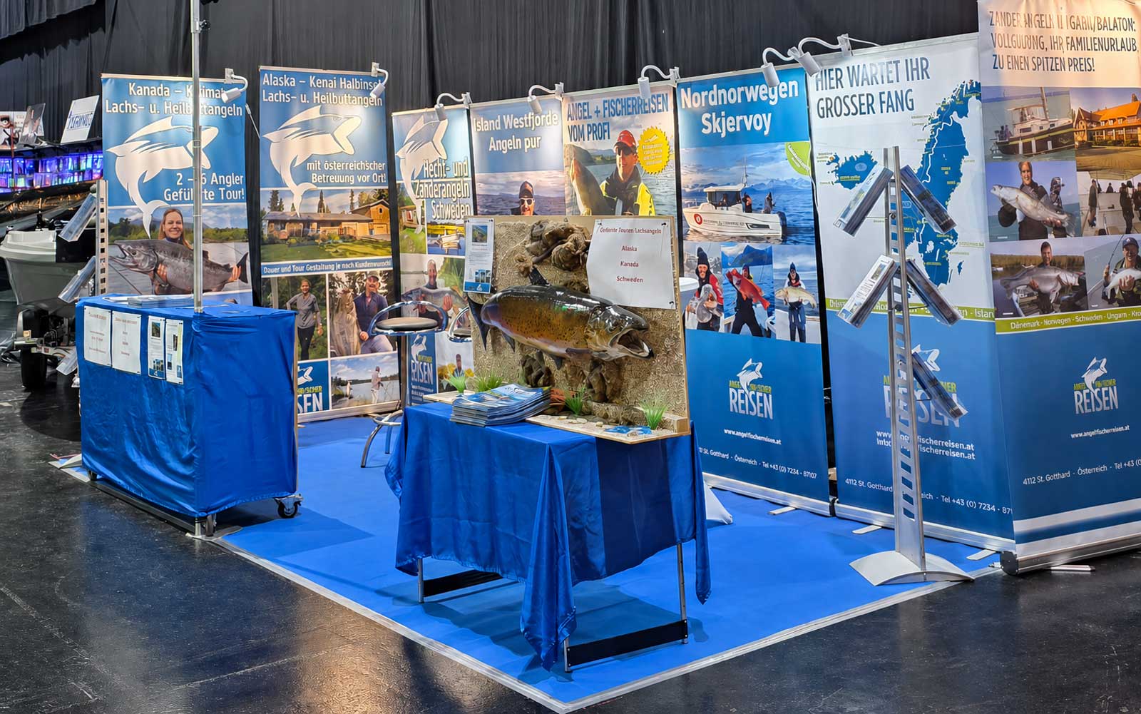 Angel und Fischerreisen mit Angelurlaub in Norwegen, Kanada, Alaska und Island auf der Carp Austria Fischerei Messe