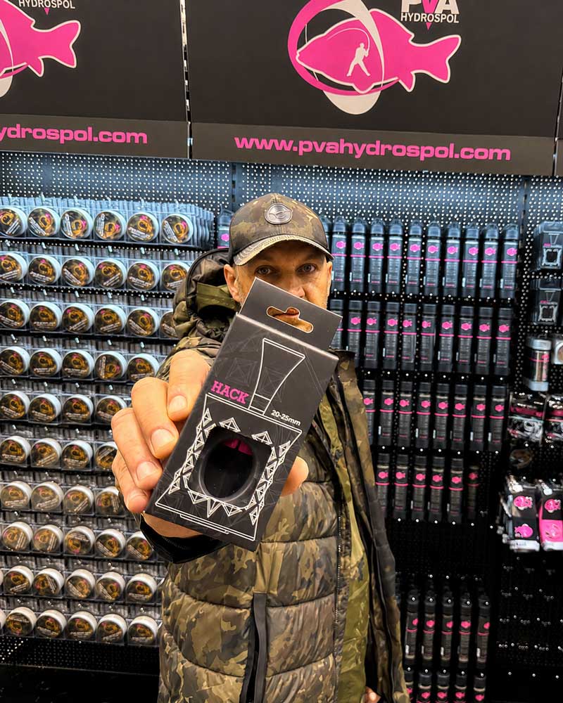 PVA Hydrospol PVA Produkte, PVA Mesh und PVA Bags auf der Carp Austria Angelmesse