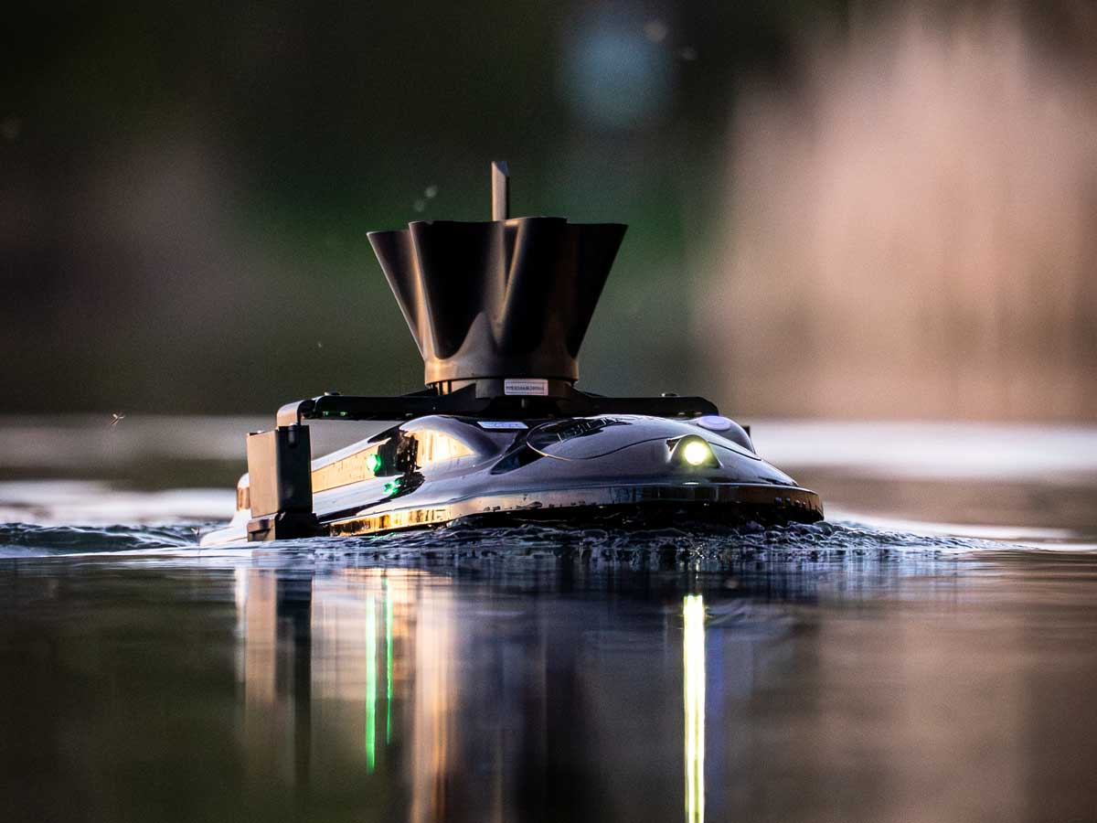 Boatman Bait Spreader für Futterboote zum Verteilen von Boilies, Pellets und Partikeln