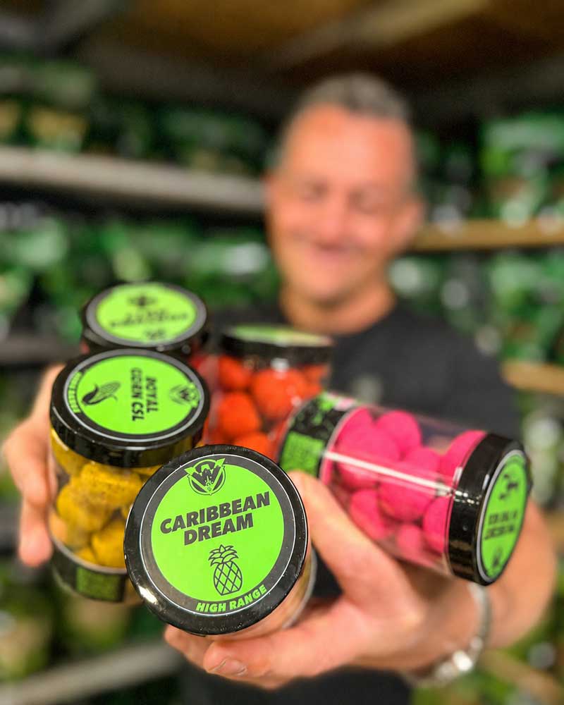 Watercraft präsentiert Boilies, Karpfenköder, Pop-Ups und Wafters für moderne Karpfenangler auf der Carp Austria Angelmesse.