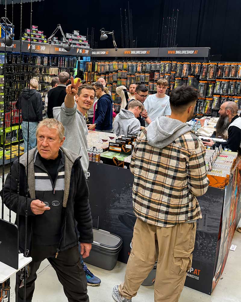 BigLureShop Raubfisch Tackle, Kunstköder und Gummifische auf der Carp Austria Angelmesse