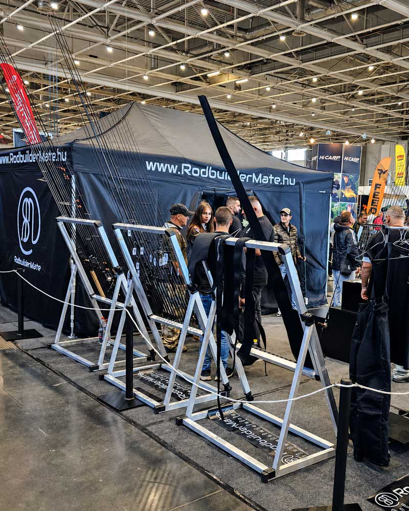 Rodbuilder Mate handgebaute Angelruten und Karpfenruten auf der Carp Austria Angelmesse