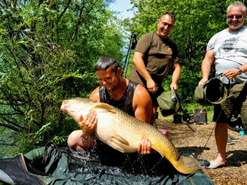R&M Baits Messestand mit Enzym Boilies, Aminosäuren, Hefekulturen und Karpfenködern auf der Carp Austria Fischerei Messe