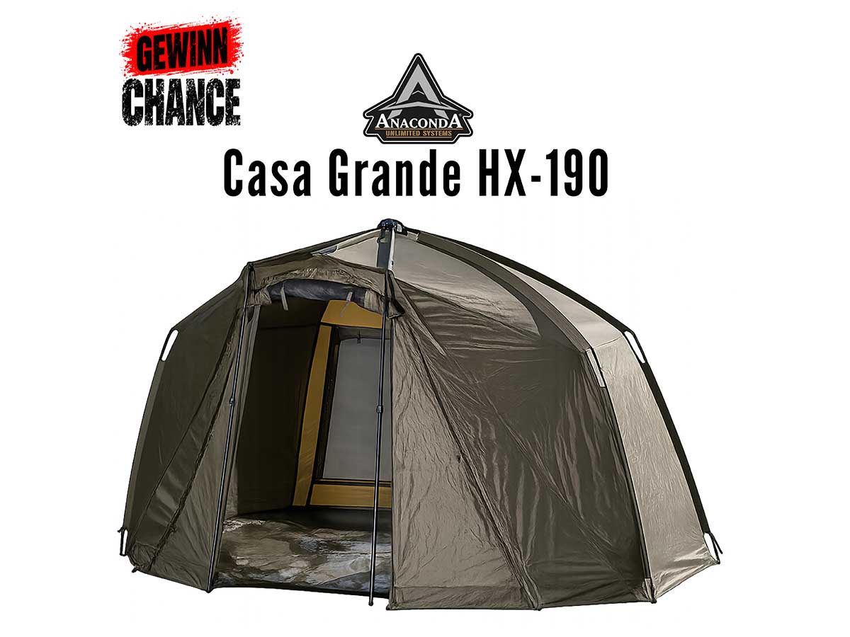 Anaconda Casa Grande HX-190 als großes Karpfenzelt und MEGA-Gewinn