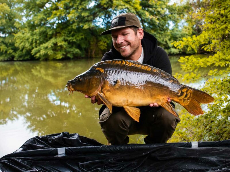 Nash Scope Karpfenruten beim Karpfenangeln am Donau Altarm in Österreich