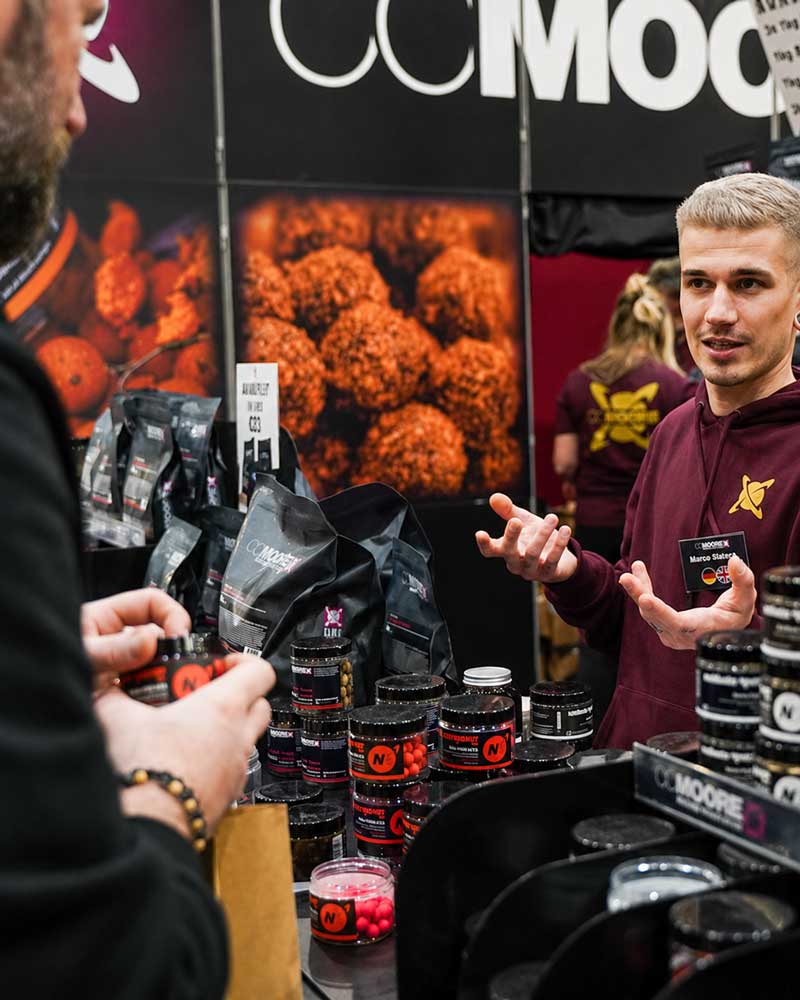 CC Moore Boilies, Karpfenköder und Hookbaits auf der Carp Austria Angelmesse