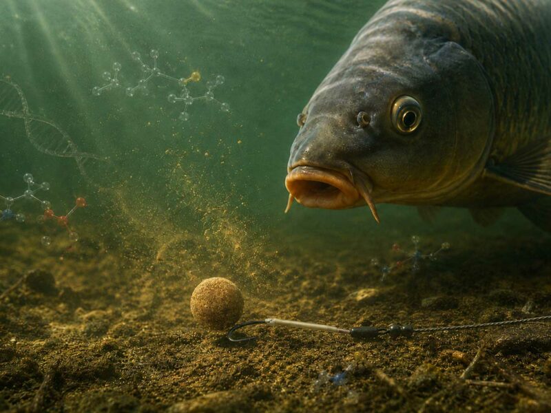 Wafter Boilies als critically balanced Karpfenköder über dem Haken für moderne Karpfenmontagen