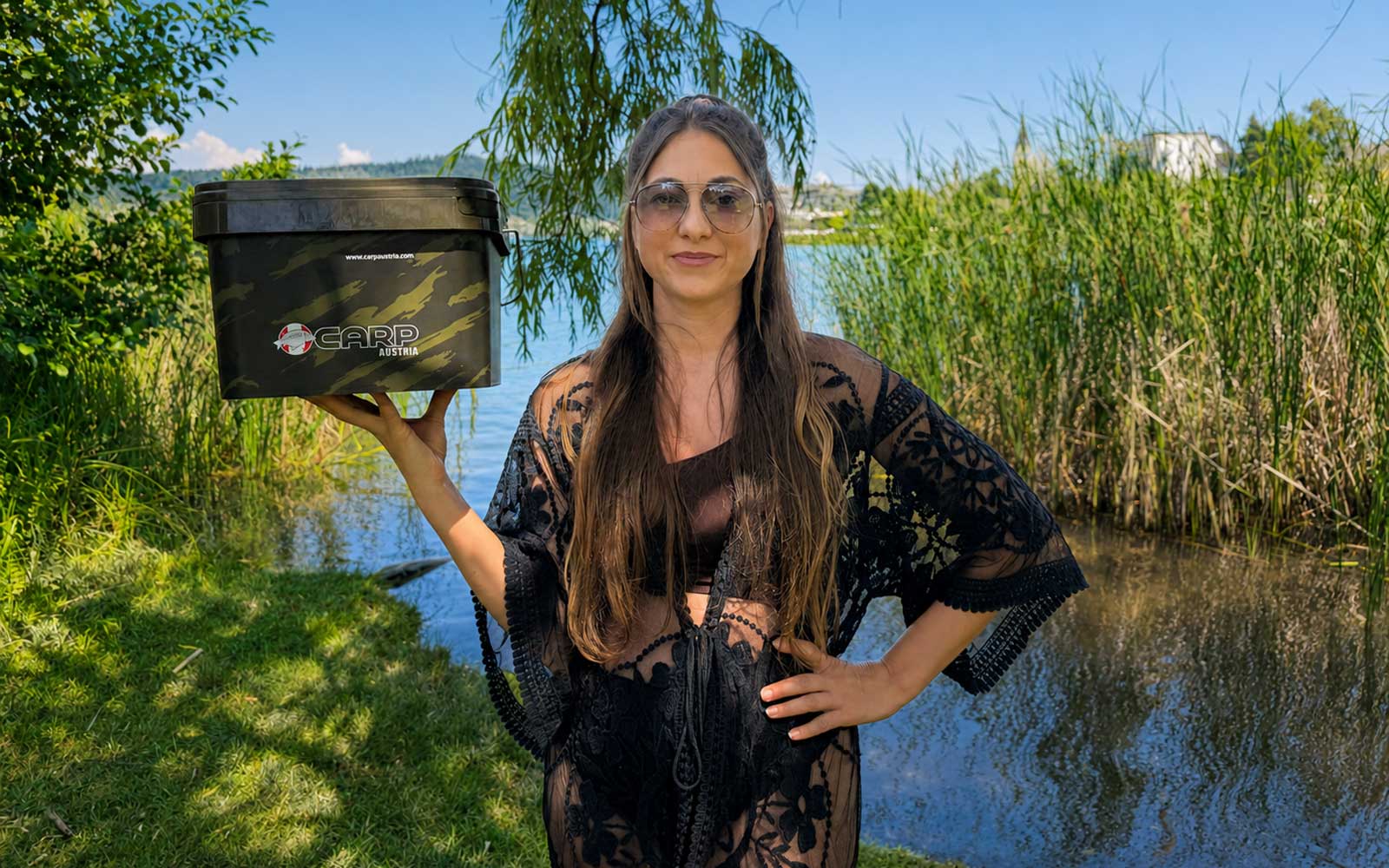 Carp Austria Angeleimer kaufen mit Überraschungs-Eimer, Camo Bucket, Insert und Angel Mystery Box für Karpfenangler und Raubfischangler