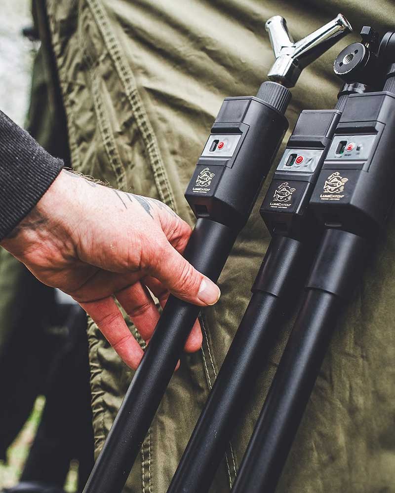 FishSense LumiCatch Lichtstangen und Erweiterungen für Bivvy und Angelplatz