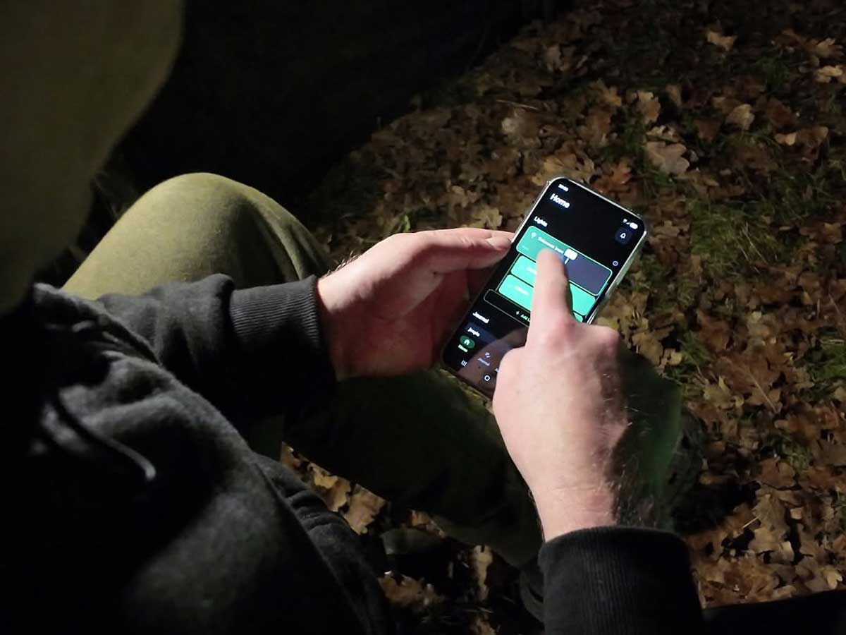 LumiCatch App zur Steuerung der FishSense Angellampe per Smartphone