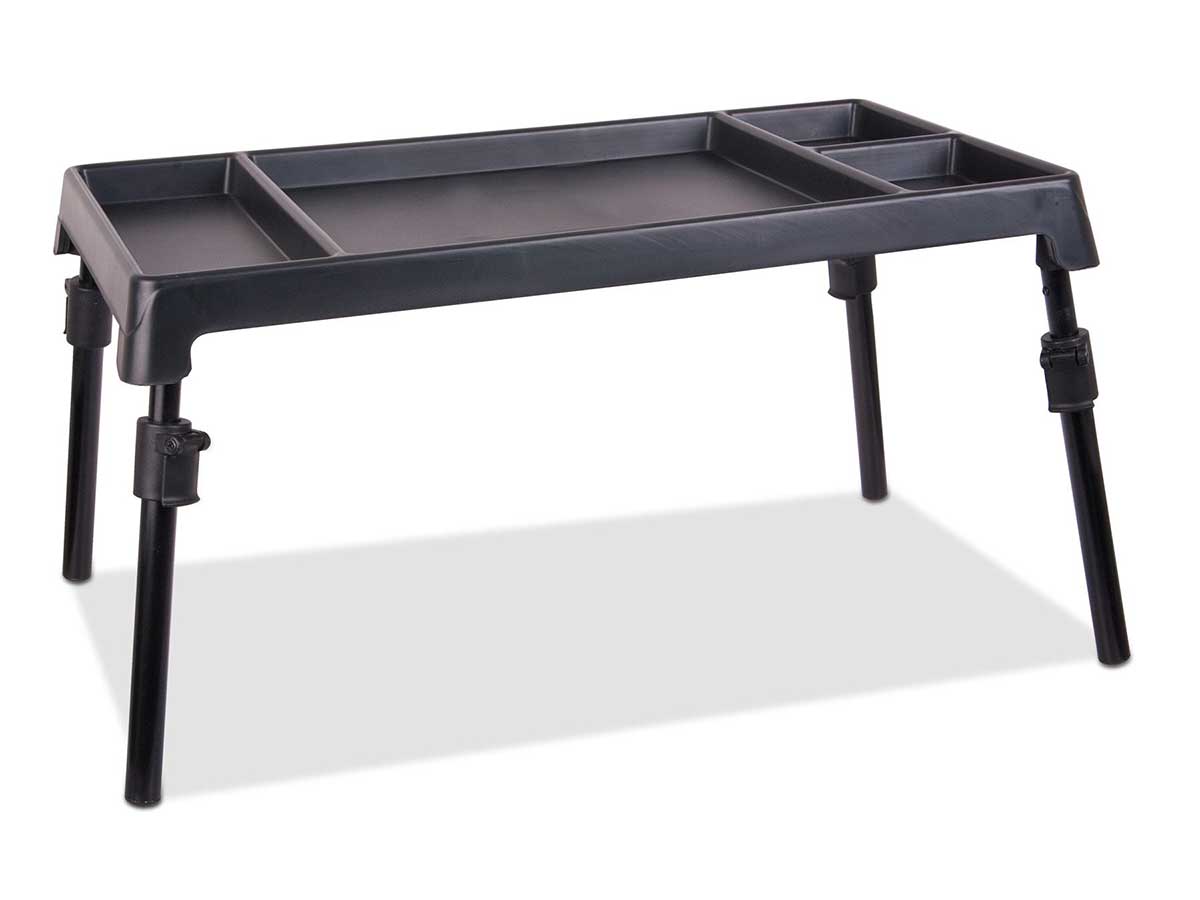 Anaconda Breakdown Bivvy Table als höhenverstellbarer Tisch für das Karpfenzelt