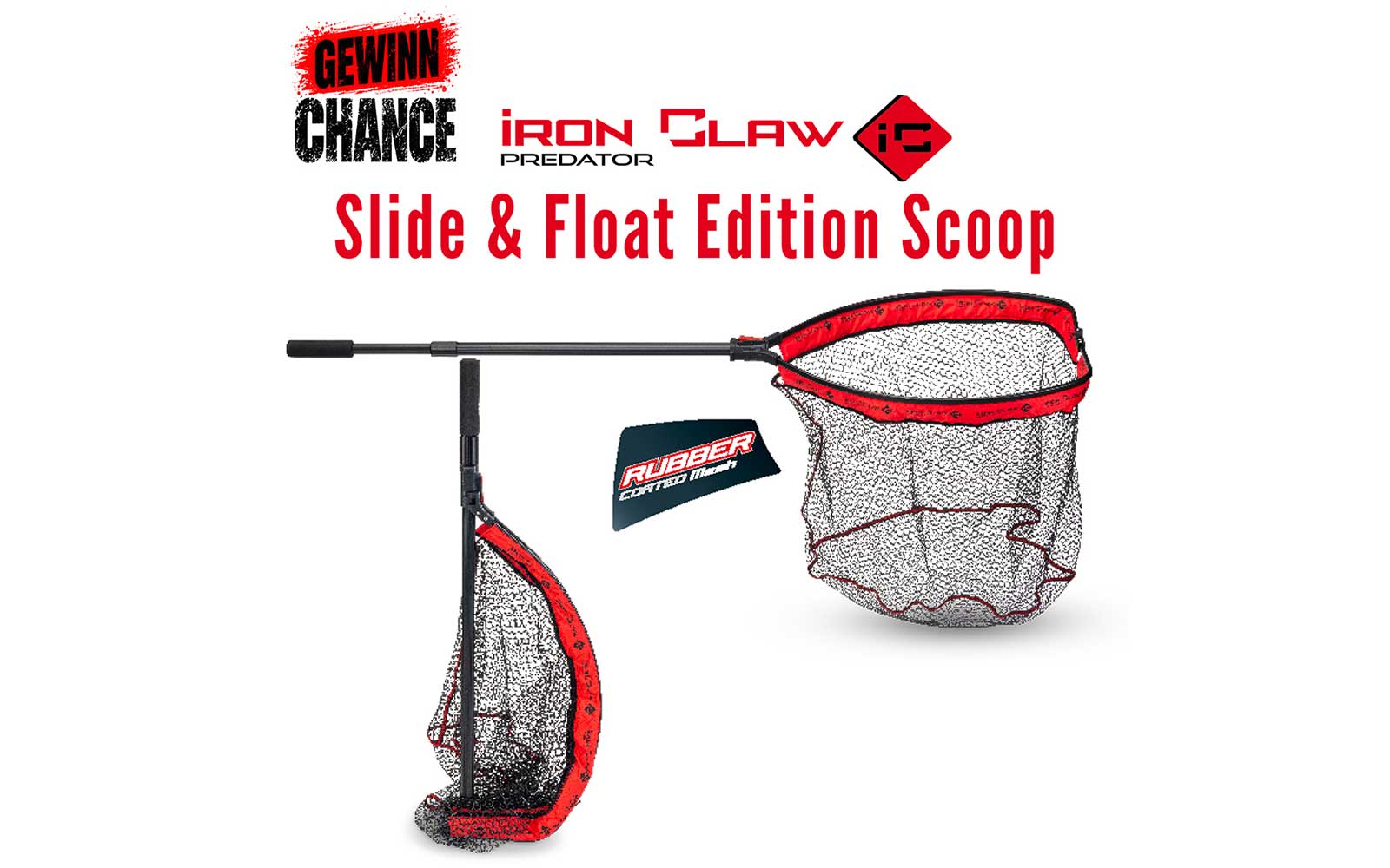 Iron Claw Slide & Fold Edition Scoop 70x60 als Raubfischkescher und MEGA-Gewinn