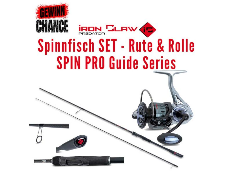 Iron Claw PRO Guide S 275-M mit PRO 3000S Spinnrolle als MEGA-Gewinn