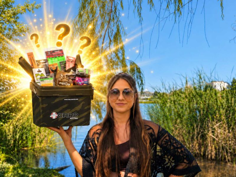 Carp Austria Karpfen-Überraschungseimer als Mystery Bucket mit Karpfentackle, Angelzubehör und wechselnden Produktzusammenstellungen