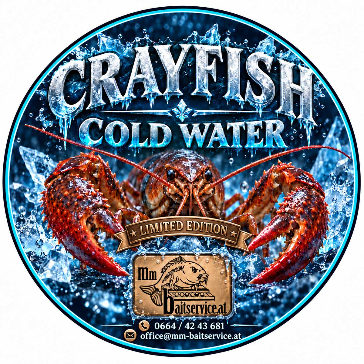 Speciální edice MM Baitservice Crayfish Cold Water s aroma raka jako kaprová nástraha v hlasování na Carp Austria